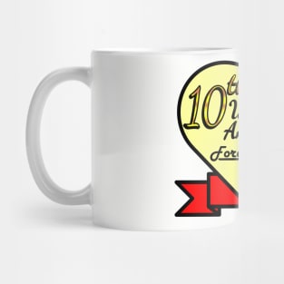 10th wedding anniversary Mug